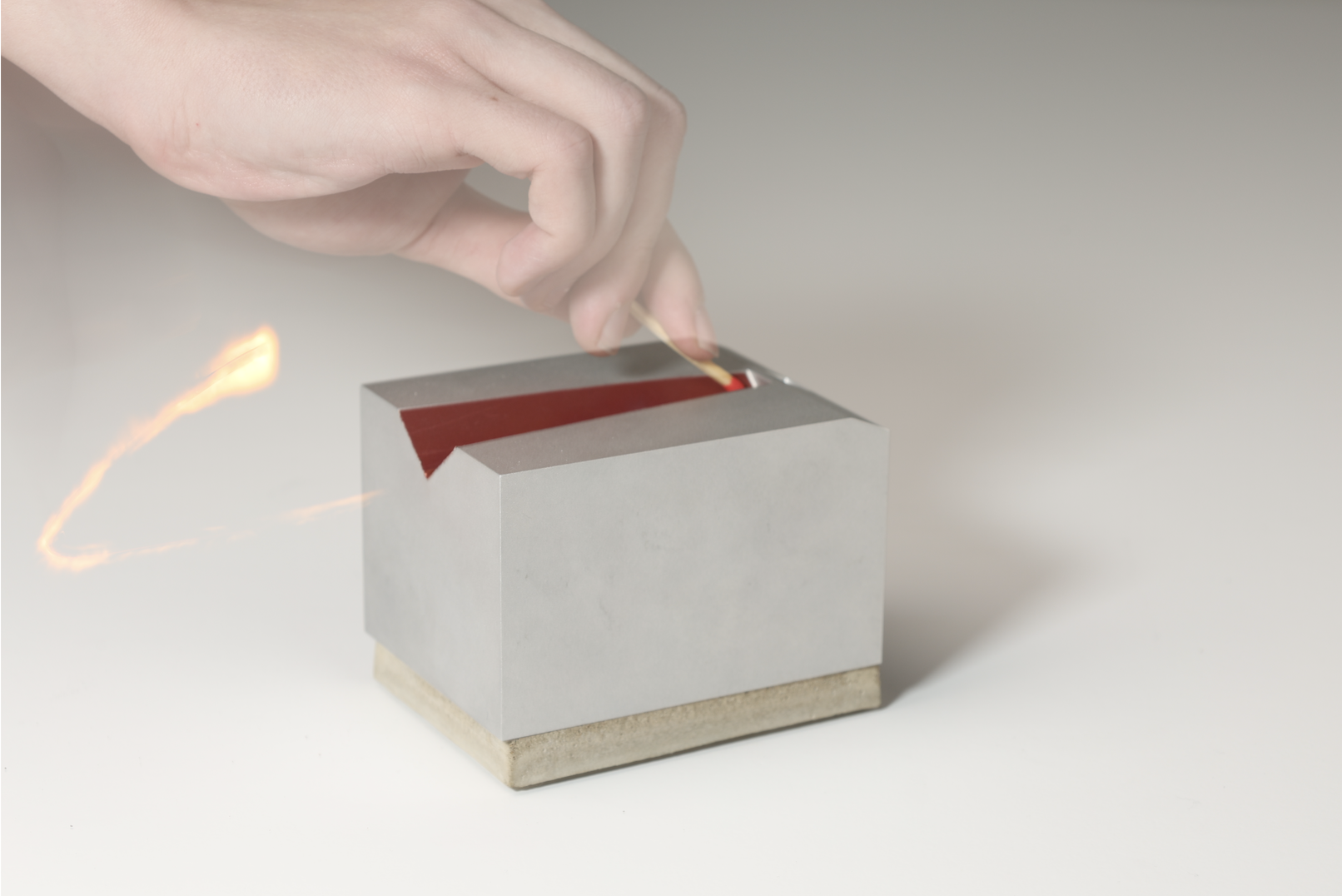 CinderBlock surrounded by matches
