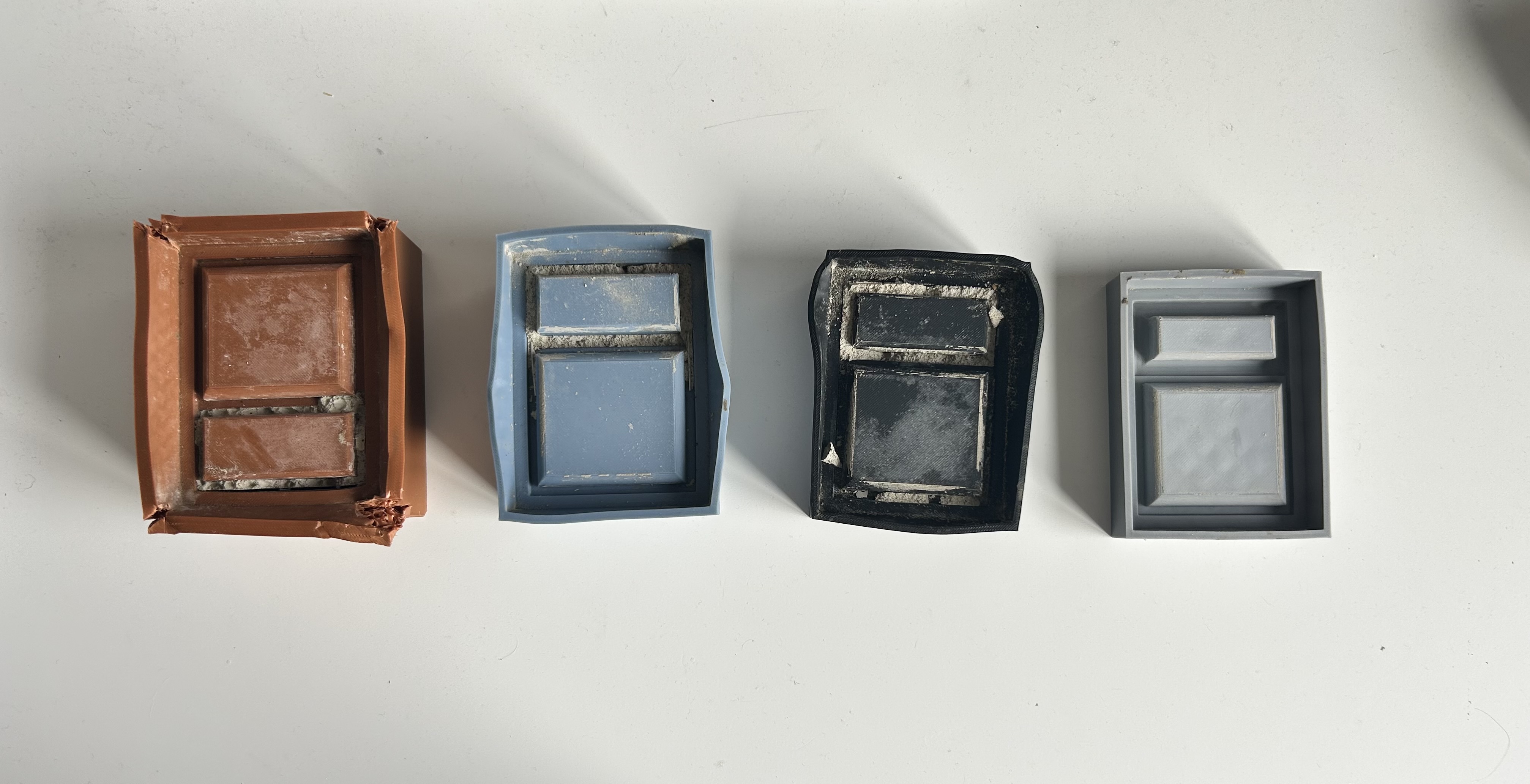 Concrete mold iterations